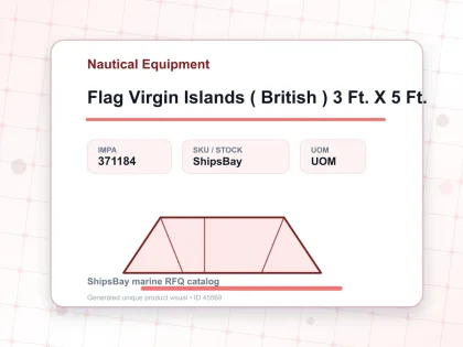 Flag Virgin Islands ( British ) 3 Ft. X 5 Ft. - Nautical Equipment - IMPA 371184