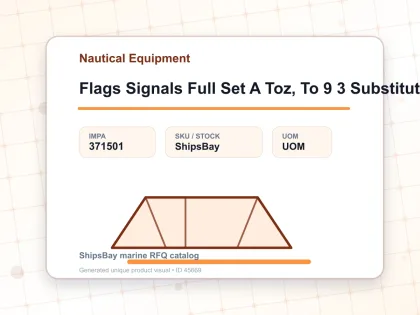 Flags Signals Full Set A Toz, To 9 3 Substitutes & 1 Answering 40’S - Nautical Equipment - IMPA 371501
