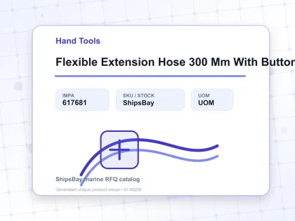 Flexible Extension Hose 300 Mm With Button Head Type Coupler - Hand Tools - IMPA 617681