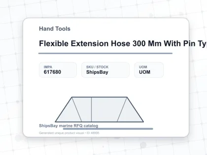 Flexible Extension Hose 300 Mm With Pin Type Coupler - Hand Tools - IMPA 617680