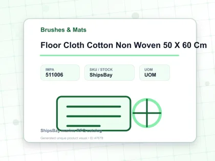 Floor Cloth Cotton Non Woven 50 X 60 Cm - Brushes & Mats - IMPA 511006
