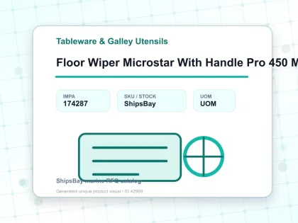 Floor Wiper Microstar With Handle Pro 450 Mm - Tableware & Galley Utensils - IMPA 174287
