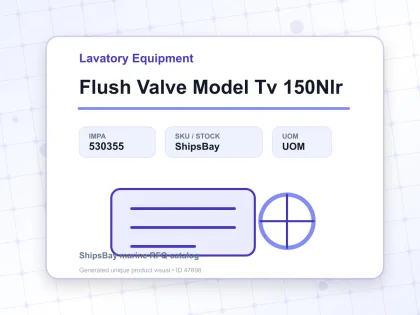 Flush Valve Model Tv 150Nlr - Lavatory Equipment - IMPA 530355