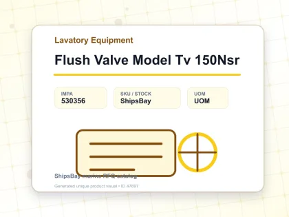 Flush Valve Model Tv 150Nsr - Lavatory Equipment - IMPA 530356