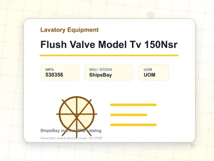Flush Valve Model Tv 150Nsr - Lavatory Equipment - IMPA 530356