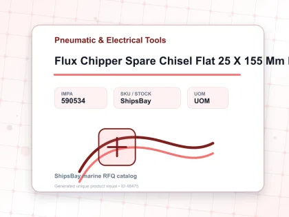 Flux Chipper Spare Chisel Flat 25 X 155 Mm For Ch 24 - Pneumatic & Electrical Tools - IMPA 590534