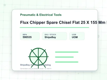 Flux Chipper Spare Chisel Flat 25 X 155 Mm For Ch 24 - Pneumatic & Electrical Tools - IMPA 590535