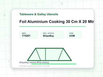Foil Aluminium Cooking 30 Cm X 20 Mtr - Tableware & Galley Utensils - IMPA 174201