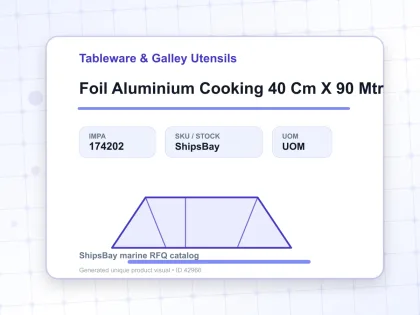 Foil Aluminium Cooking 40 Cm X 90 Mtr - Tableware & Galley Utensils - IMPA 174202