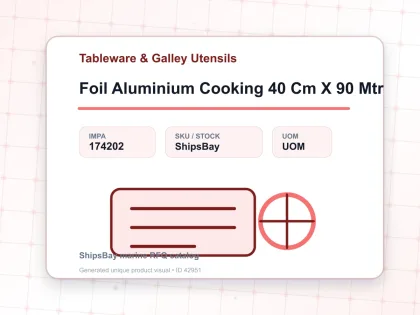 Foil Aluminium Cooking 40 Cm X 90 Mtr - Tableware & Galley Utensils - IMPA 174202