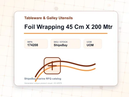 Foil Wrapping 45 Cm X 200 Mtr - Tableware & Galley Utensils - IMPA 174208
