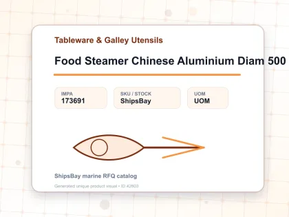 Food Steamer Chinese Aluminium Diam 500 Mm 3 Comp With Cover - Tableware & Galley Utensils - IMPA 173691