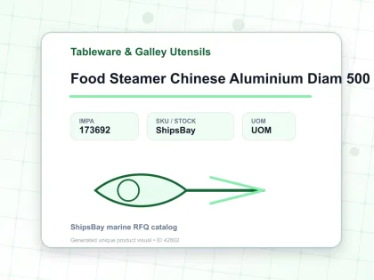 Food Steamer Chinese Aluminium Diam 500 Mm 3 Comp With Cover - Tableware & Galley Utensils - IMPA 173692