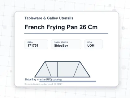 French Frying Pan 26 Cm - Tableware & Galley Utensils - IMPA 171751
