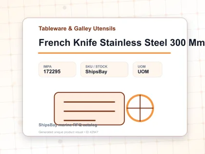 French Knife Stainless Steel 300 Mm - Tableware & Galley Utensils - IMPA 172295