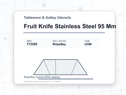 Fruit Knife Stainless Steel 95 Mm - Tableware & Galley Utensils - IMPA 172360
