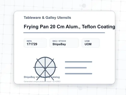 Frying Pan 20 Cm Alum., Teflon Coating - Tableware & Galley Utensils - IMPA 171729