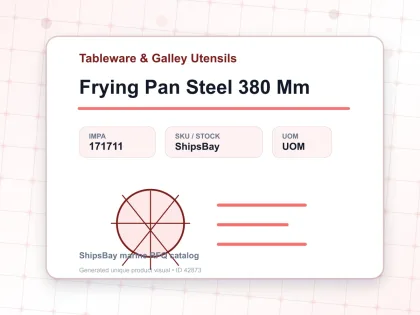 Frying Pan Steel 380 Mm - Tableware & Galley Utensils - IMPA 171711