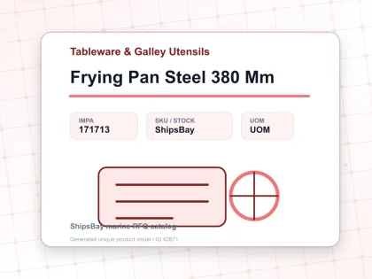 Frying Pan Steel 380 Mm - Tableware & Galley Utensils - IMPA 171713