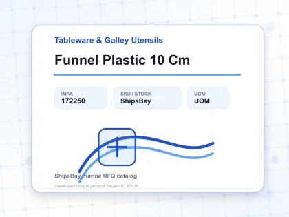 Funnel Plastic 10 Cm - Tableware & Galley Utensils - IMPA 172250