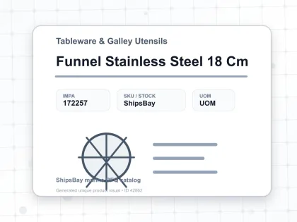 Funnel Stainless Steel 18 Cm - Tableware & Galley Utensils - IMPA 172257