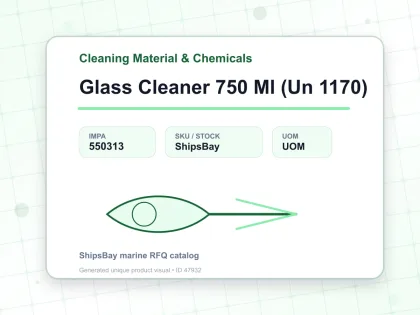 Glass Cleaner 750 Ml (Un 1170) - Cleaning Material & Chemicals - IMPA 550313