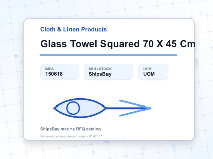 Glass Towel Squared 70 X 45 Cm - Cloth & Linen Products - IMPA 150618