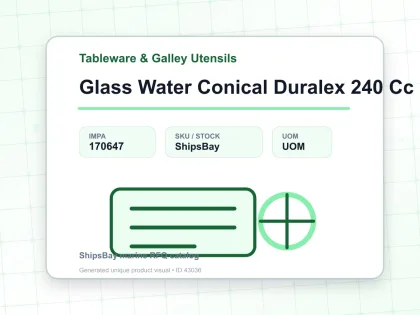 Glass Water Conical Duralex 240 Cc - Tableware & Galley Utensils - IMPA 170647