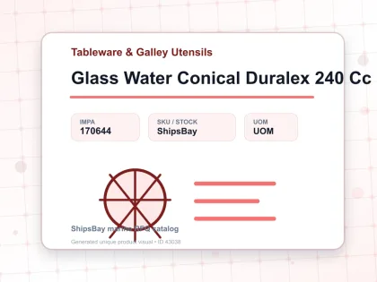 Glass Water Conical Duralex 240 Cc - Tableware & Galley Utensils - IMPA 170644