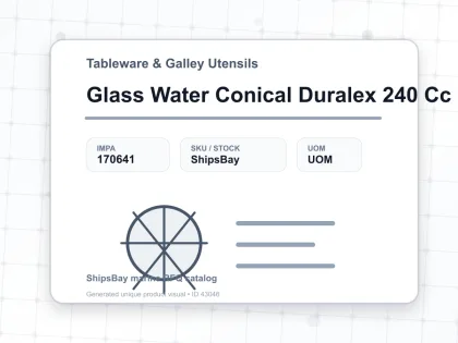 Glass Water Conical Duralex 240 Cc - Tableware & Galley Utensils - IMPA 170641