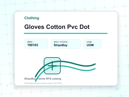Gloves Cotton Pvc Dot - Clothing - IMPA 190103