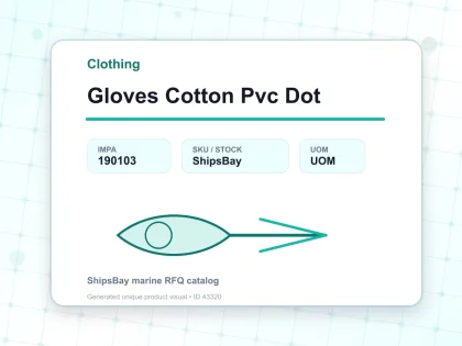 Gloves Cotton Pvc Dot - Clothing - IMPA 190103