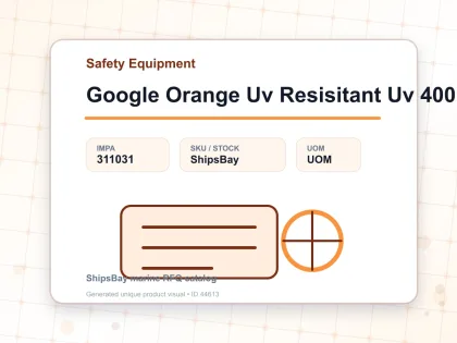 Google Orange Uv Resisitant Uv 400 - Safety Equipment - IMPA 311031