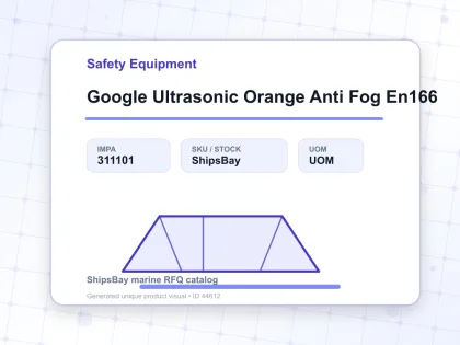 Google Ultrasonic Orange Anti Fog En166 - Safety Equipment - IMPA 311101