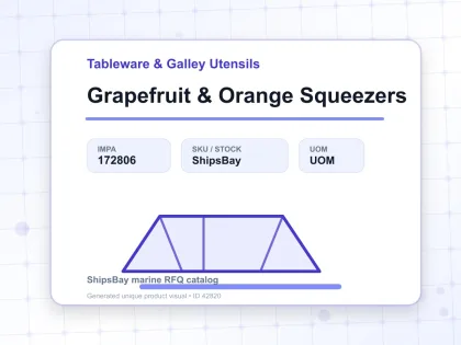 Grapefruit & Orange Squeezers - Tableware & Galley Utensils - IMPA 172806