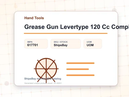 Grease Gun Levertype 120 Cc Complete - Hand Tools - IMPA 617701