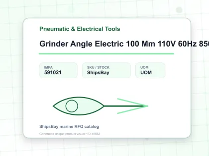 Grinder Angle Electric 100 Mm 110V 60Hz 850W - Pneumatic & Electrical Tools - IMPA 591021