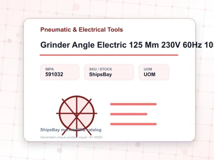 Grinder Angle Electric 125 Mm 230V 60Hz 1050W M14 Kenpo - Pneumatic & Electrical Tools - IMPA 591032