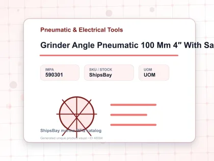 Grinder Angle Pneumatic 100 Mm 4″ With Safety Lever M10 Sempo - Pneumatic & Electrical Tools - IMPA 590301