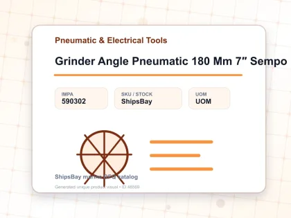 Grinder Angle Pneumatic 180 Mm 7″ Sempo - Pneumatic & Electrical Tools - IMPA 590302
