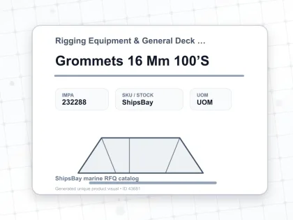 Grommets 16 Mm 100’S - Rigging Equipment & General Deck Items - IMPA 232288
