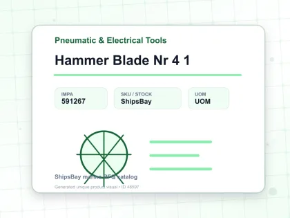 Hammer Blade Nr 4 1 - Pneumatic & Electrical Tools - IMPA 591267