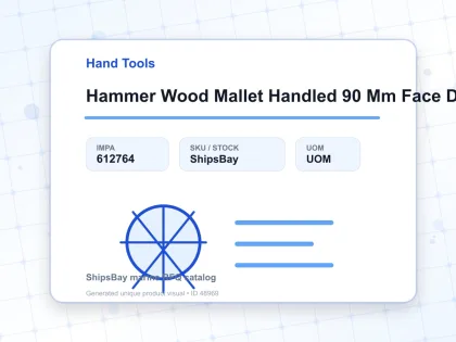 Hammer Wood Mallet Handled 90 Mm Face Diam - Hand Tools - IMPA 612764