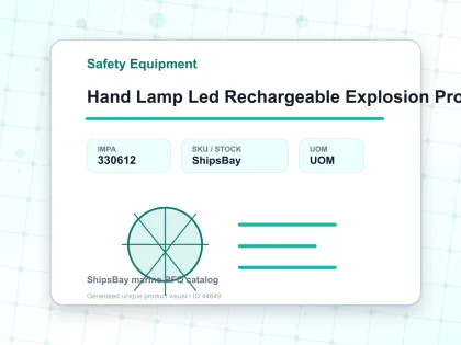Hand Lamp Led Rechargeable Explosion Proof - Safety Equipment - IMPA 330612