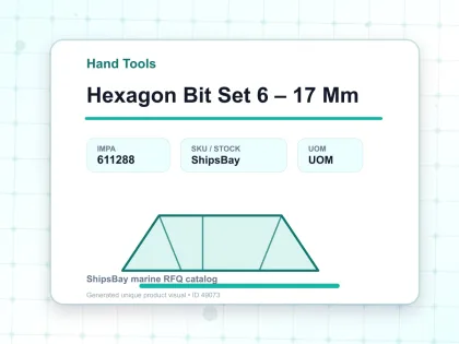 Hexagon Bit Set 6 – 17 Mm - Hand Tools - IMPA 611288