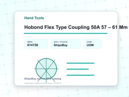 Hobond Flex Type Coupling 50A 57 – 61 Mm Epdm - Hand Tools - IMPA 614150