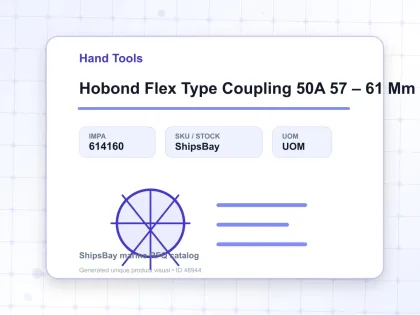 Hobond Flex Type Coupling 50A 57 – 61 Mm Nbr - Hand Tools - IMPA 614160
