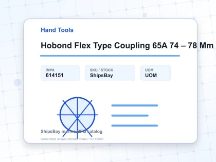 Hobond Flex Type Coupling 65A 74 – 78 Mm Epdm - Hand Tools - IMPA 614151