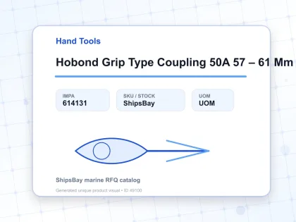 Hobond Grip Type Coupling 50A 57 – 61 Mm Epdm - Hand Tools - IMPA 614131