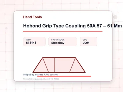 Hobond Grip Type Coupling 50A 57 – 61 Mm Nbr - Hand Tools - IMPA 614141